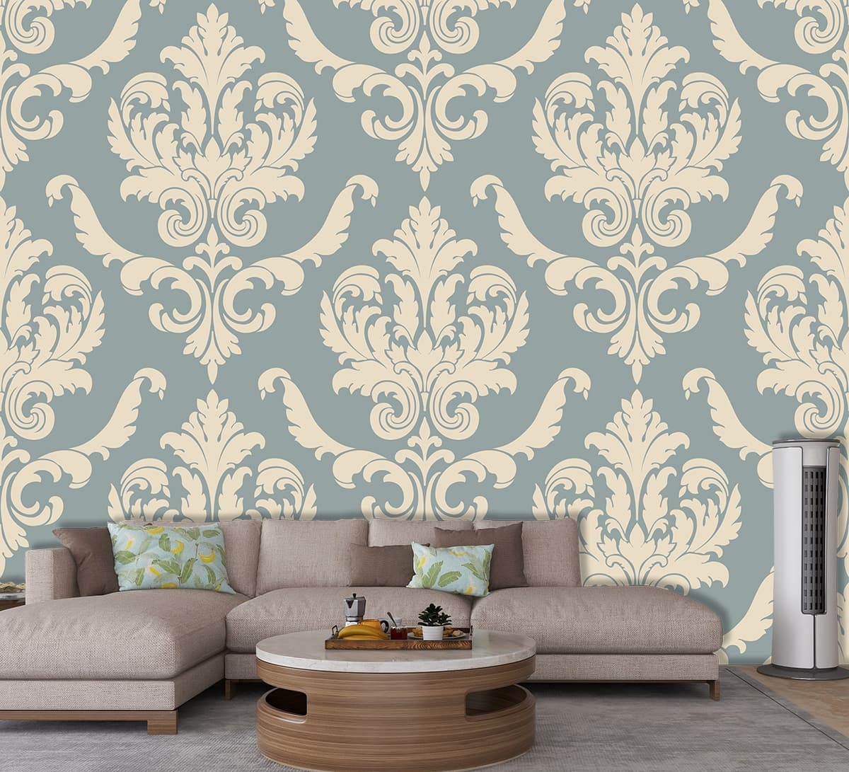 Trendy Pattern Design for Modern Home Walls Wallpaper shown in a room