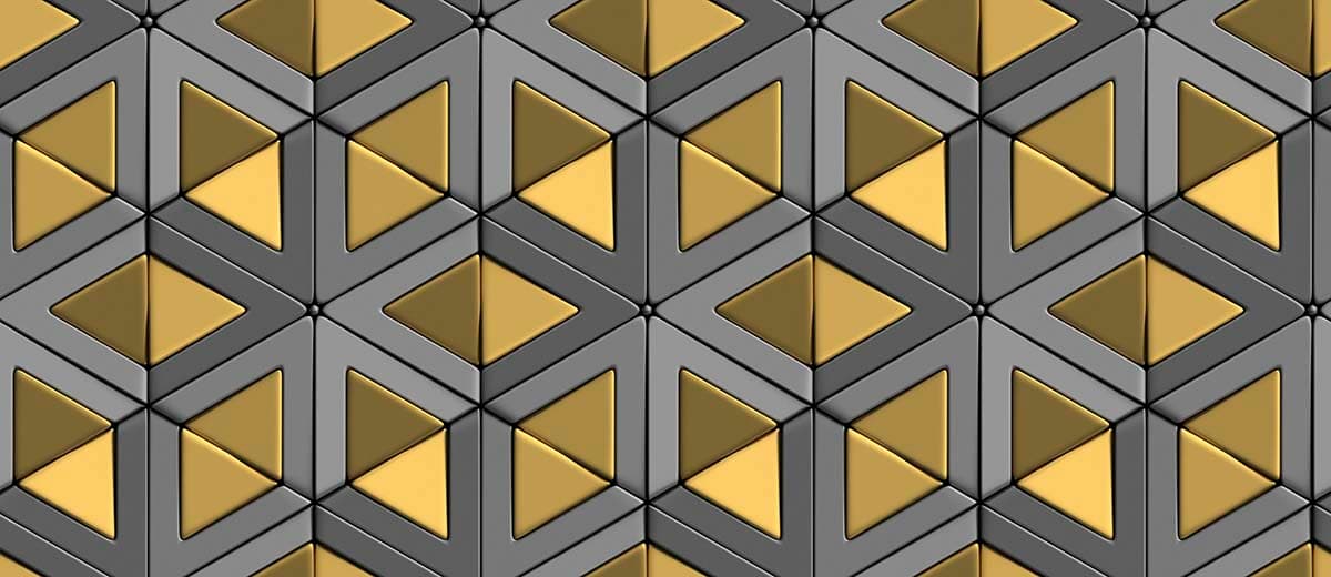 A pattern of triangles and triangles pattern detail