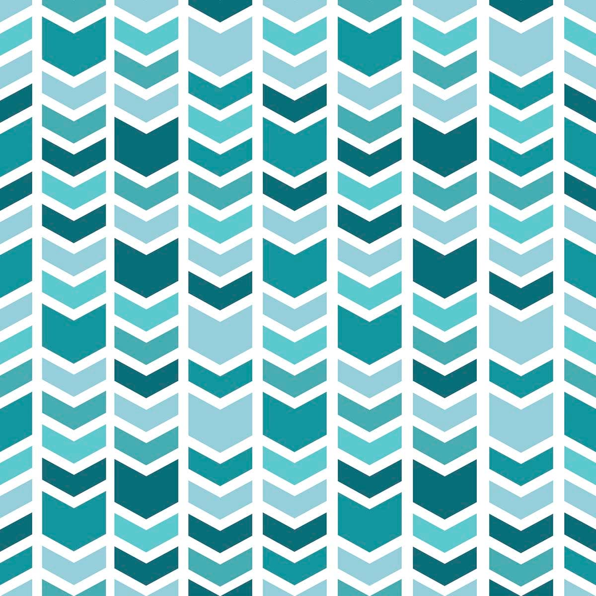 A pattern of blue and white arrows pattern detail
