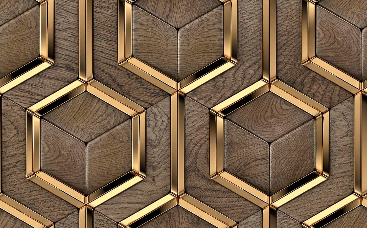 A 3D Modern Abstract Wallpaper Mural pattern detail