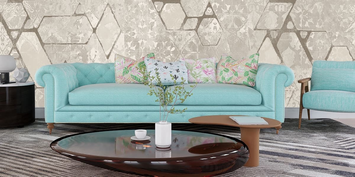 Contemporary Wall Surface Detail Aesthetic Wallpaper shown in a room
