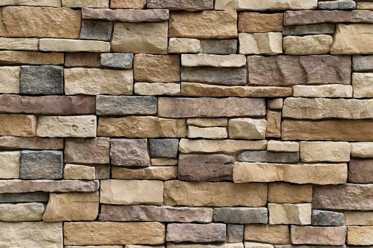 3d Stacked Stone Wallpaper pattern detail