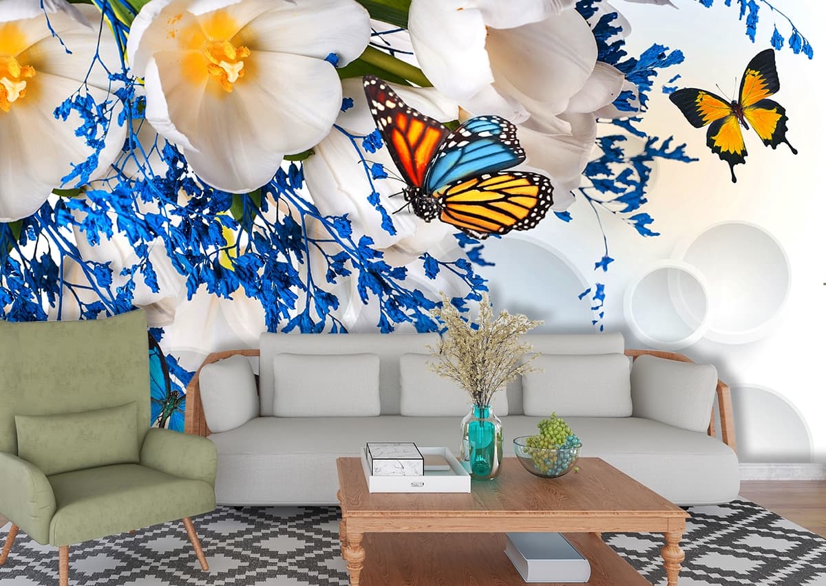The Natures Chamber with the Gist of Blue Beauty shown in a room