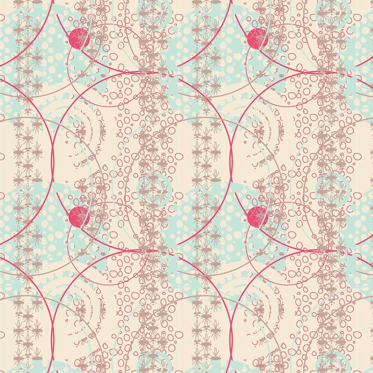 Vintage Abstract Design Wallpaper Mural pattern detail