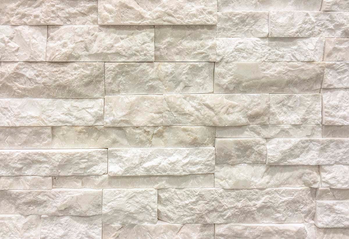 Simple White Rectangular Brick Pattern Clean Wallpaper pattern detail