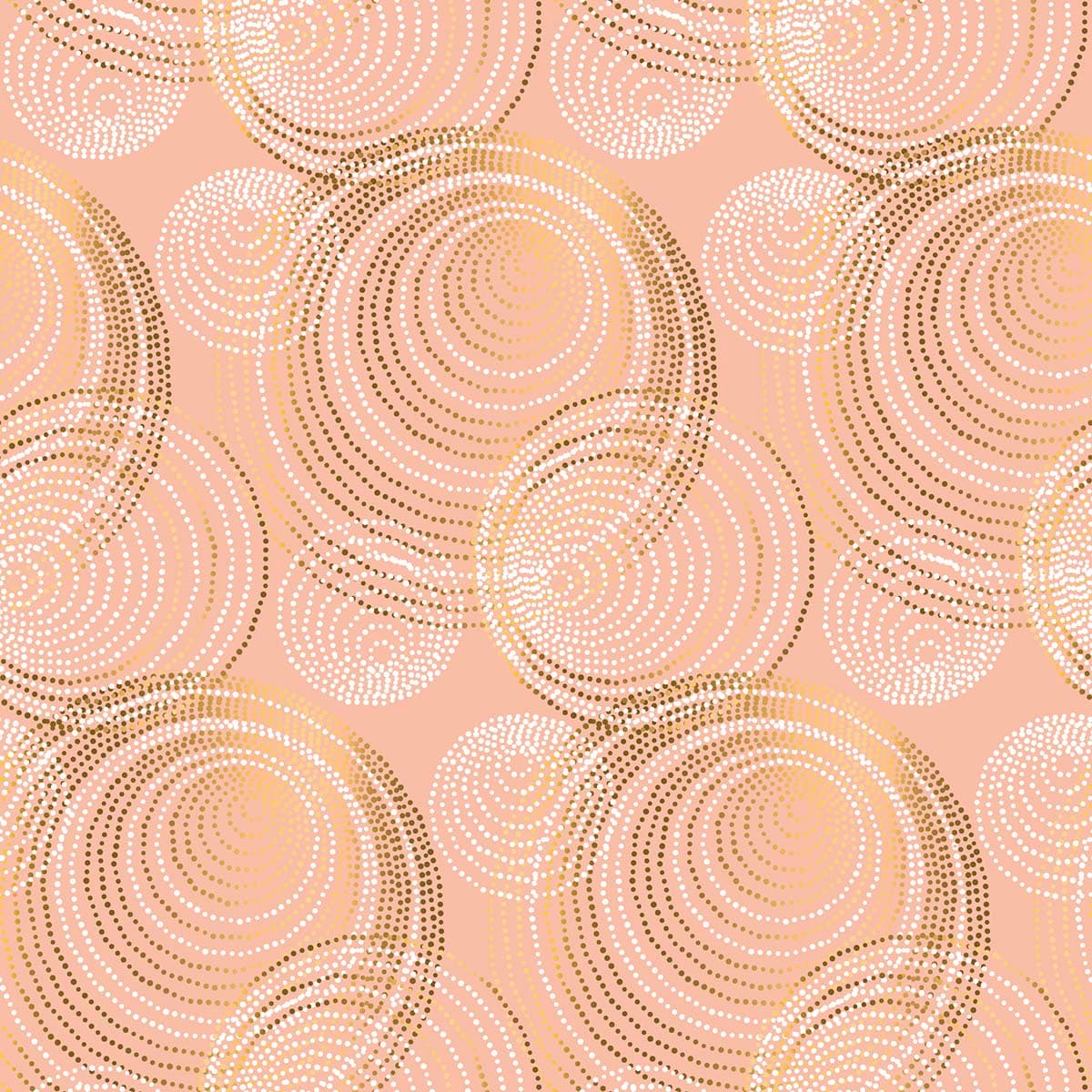 Modern Circular Geometric Pattern Wallpaper pattern detail