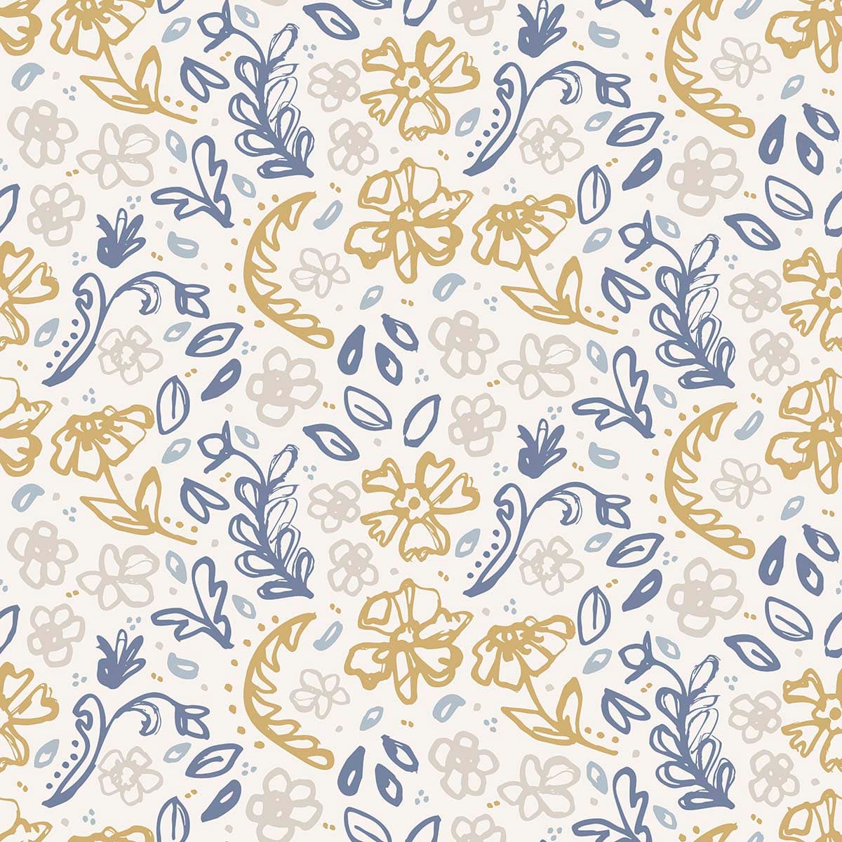 A Paisley Vector Wallpaper Mural pattern detail
