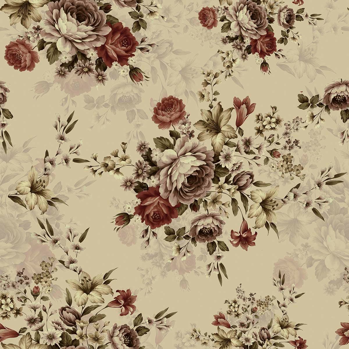 Blossom Bliss Bash Floral Wallpaper pattern detail