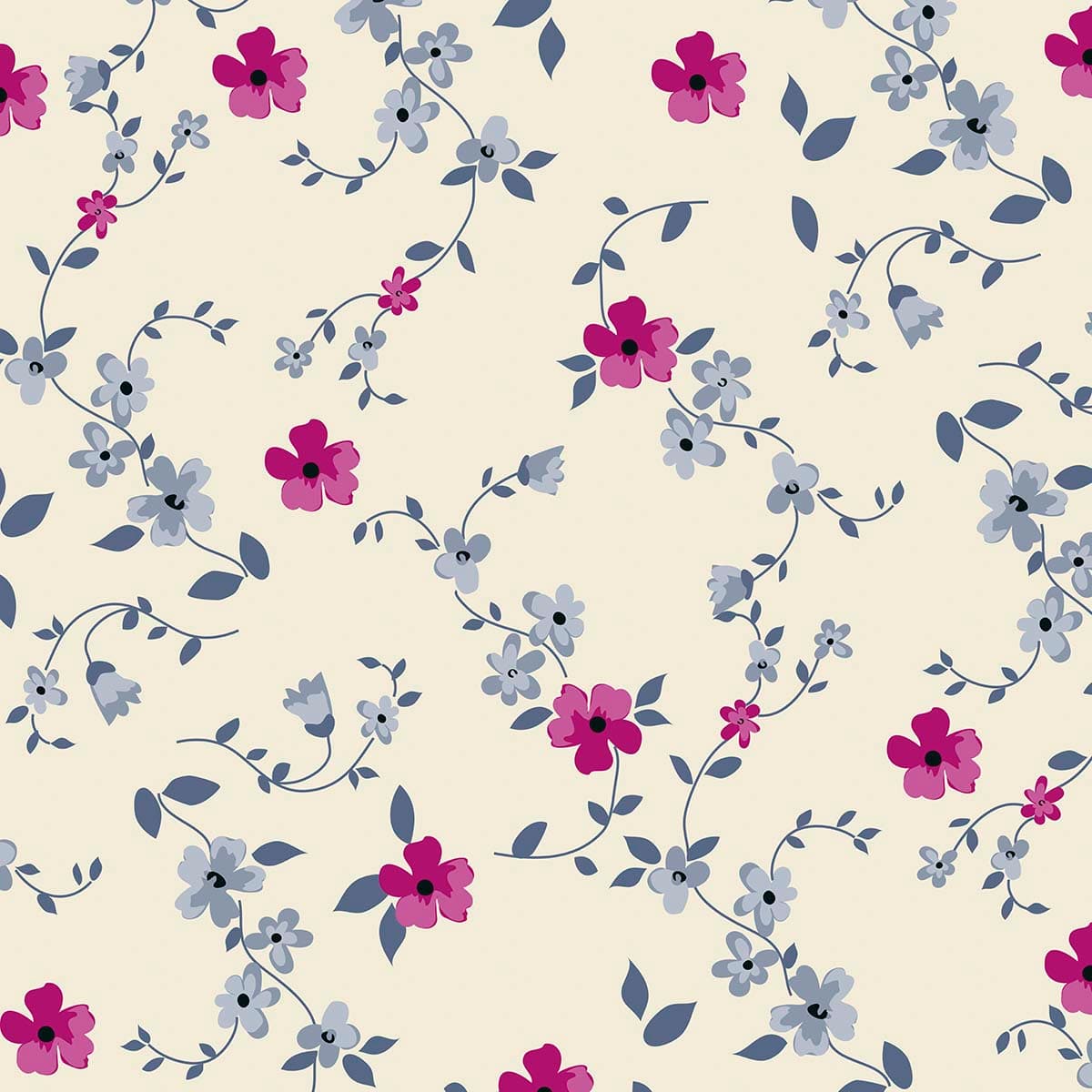 A Petal Perfection Rhapsody Floral Wallpaper pattern detail