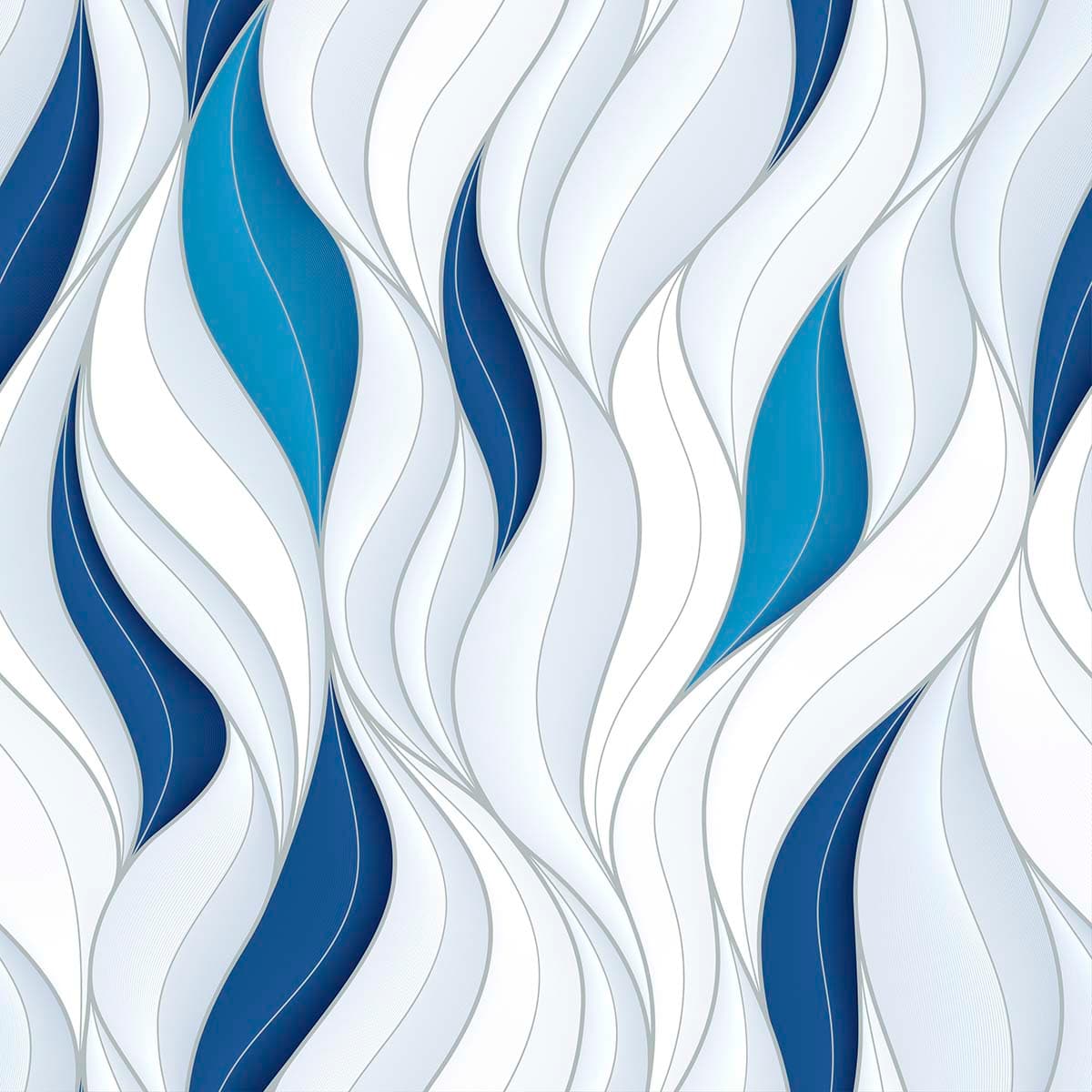 A white and blue wavy pattern pattern detail
