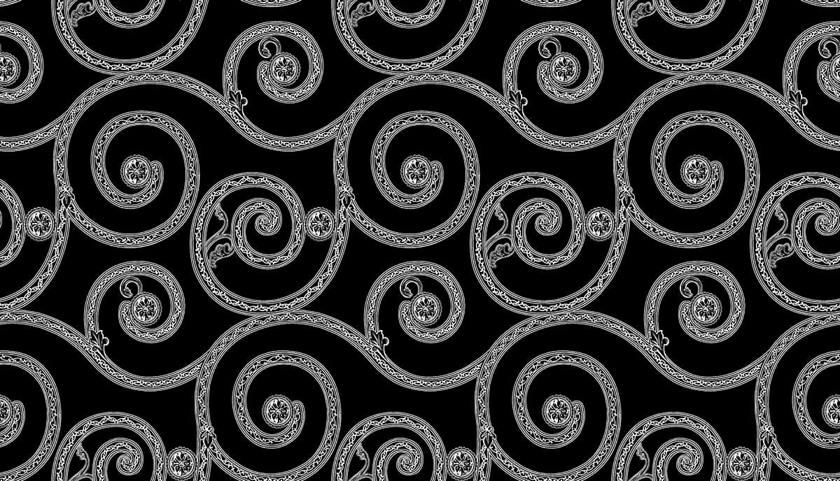 Bold Black and White Pattern Wallpaper pattern detail