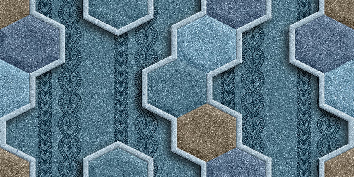 Elegant Decorative Tile Pattern Wallpaper pattern detail