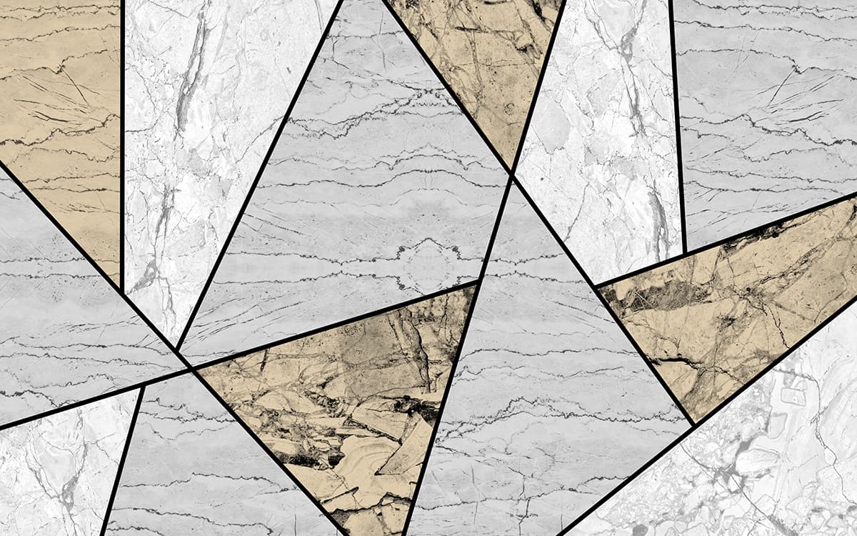 ZigZag Tiles Pattern Wallpaper Mural pattern detail