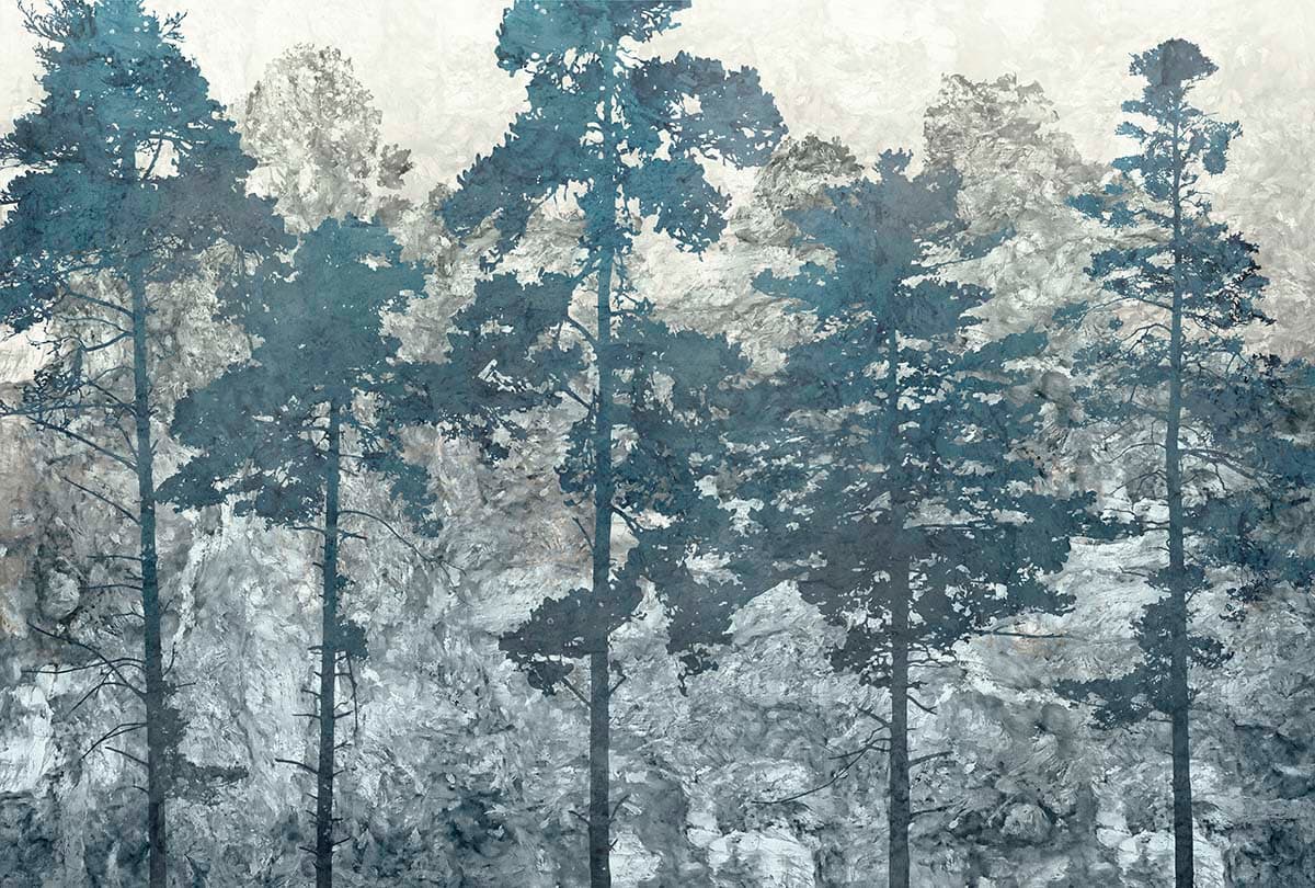 Pine Forest Wallpaper for Walls pattern detail