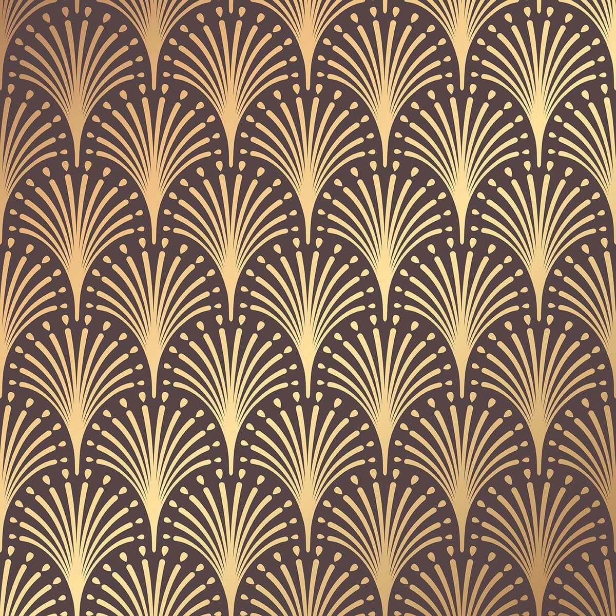 Wallpaper for House Wall, Pattern of gold and black pattern detail