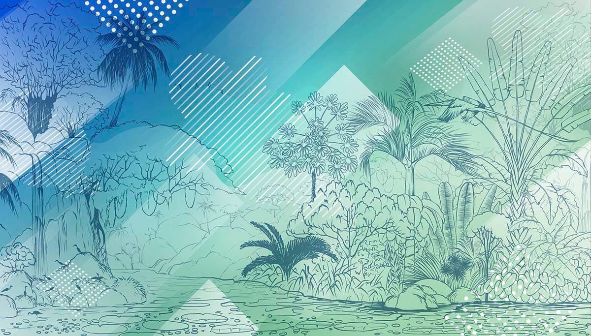 A drawing of a landscape pattern detail