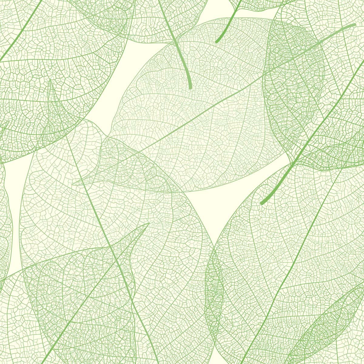 Botanical Green Leaves for Stylish Walls Wallpaper pattern detail