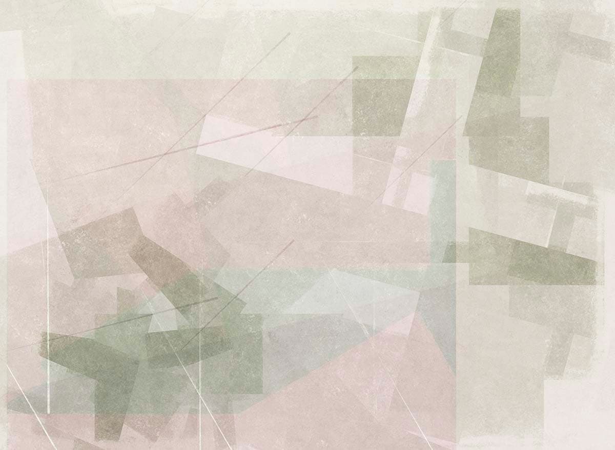 A white and green background with rectangles pattern detail