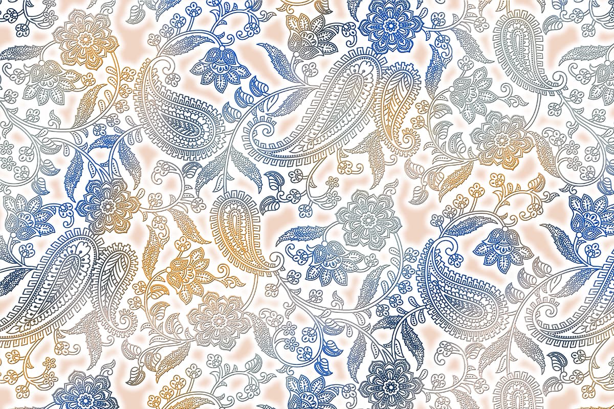 Wallpaper Mural Featuring a Vibrant Mandala Design pattern detail