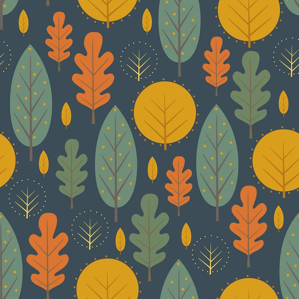 Colorful Background Leaf Wallpaper Mural pattern detail