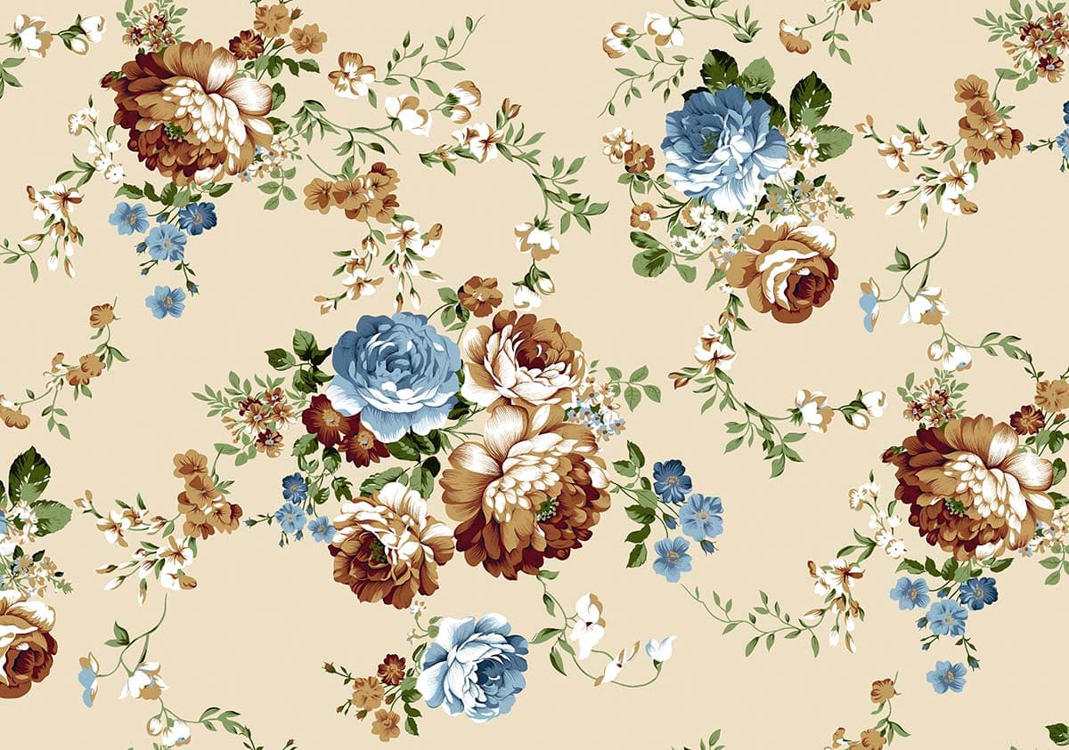 Whimsical Wildflower Wonderland Wallpaper for Home pattern detail