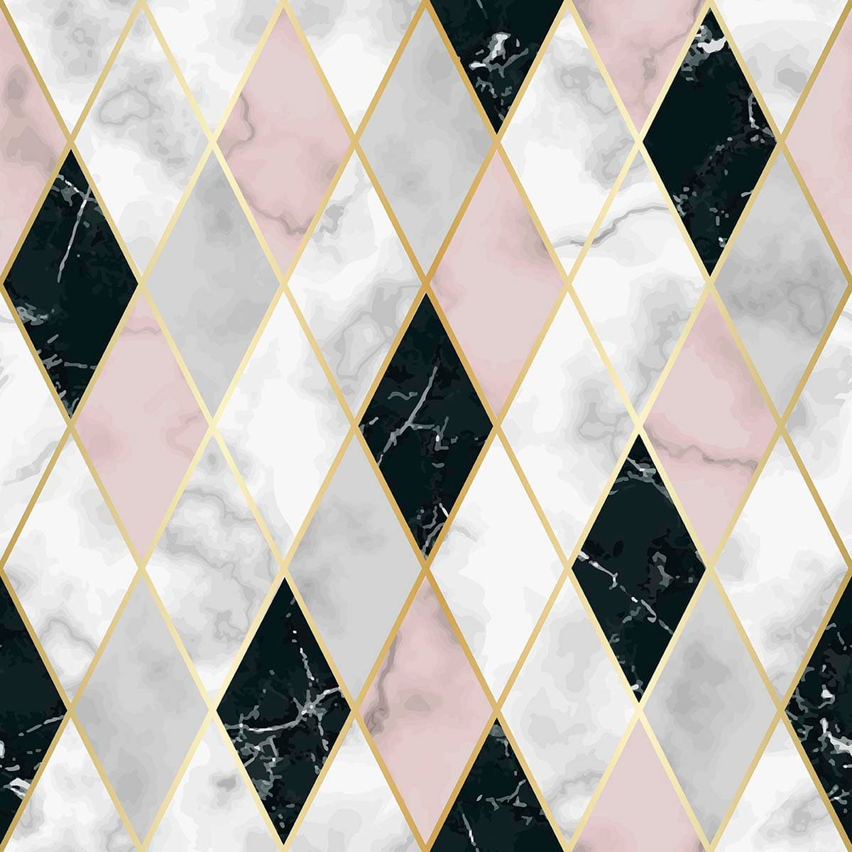 Pink Diamond Pattern Wallpaper for Walls pattern detail