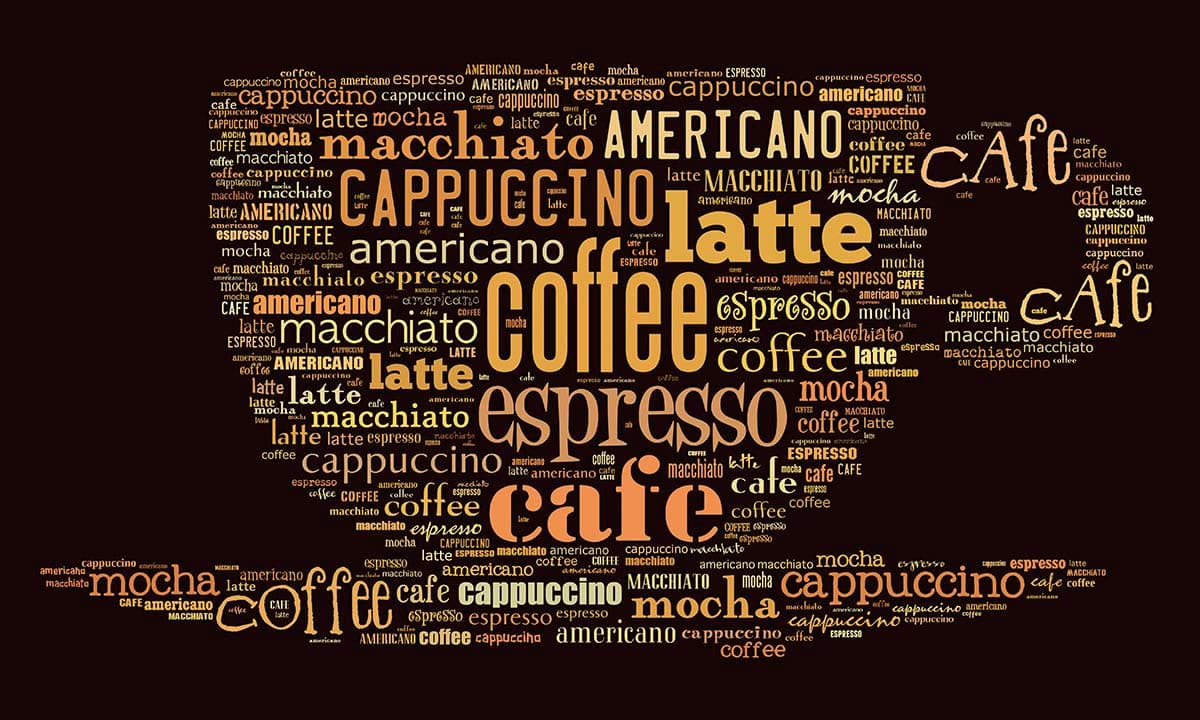 Different Text Wallpaper For Cafe pattern detail