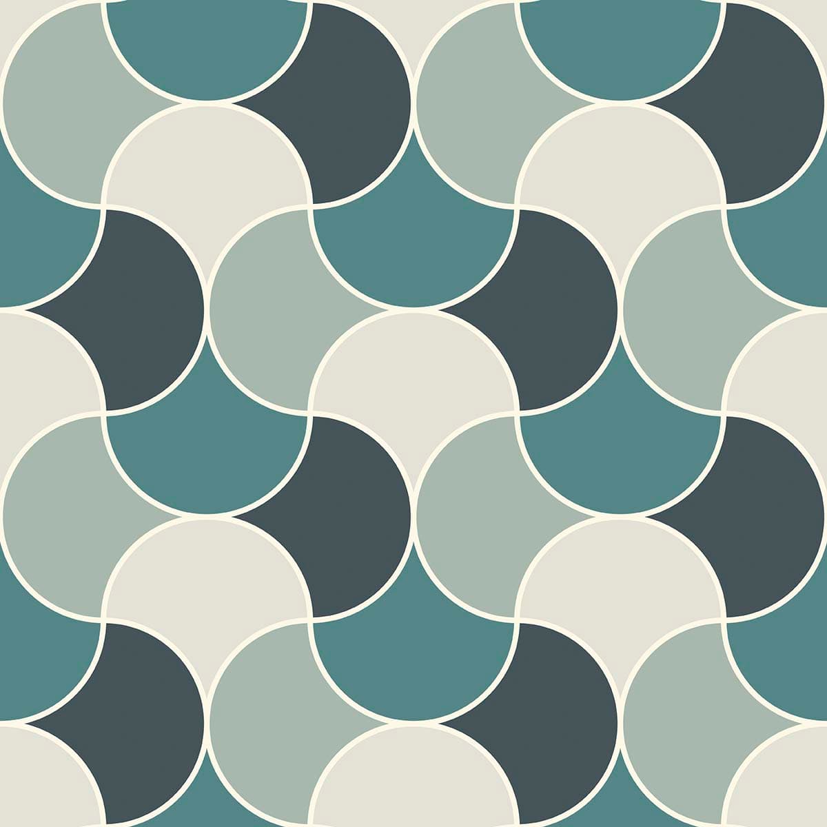 A pattern of circles and circles pattern detail