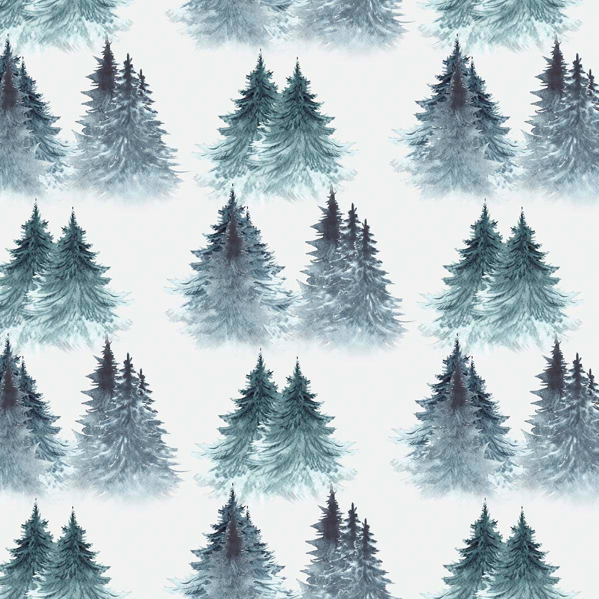 A pattern of trees on a white background pattern detail