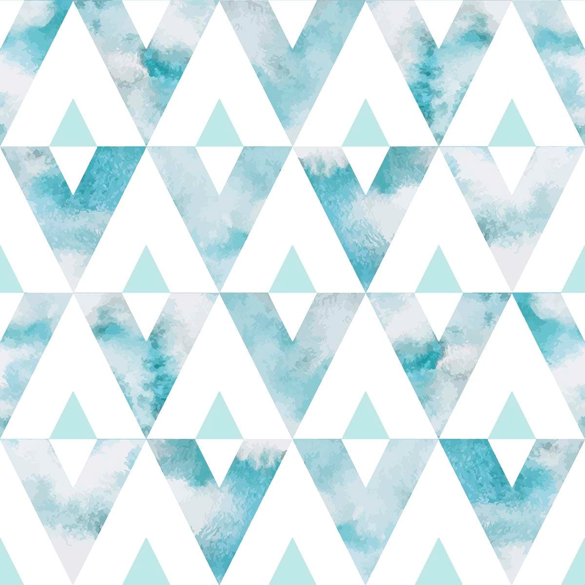 Modern Triangles and Watercolor Pattern Wallpaper pattern detail