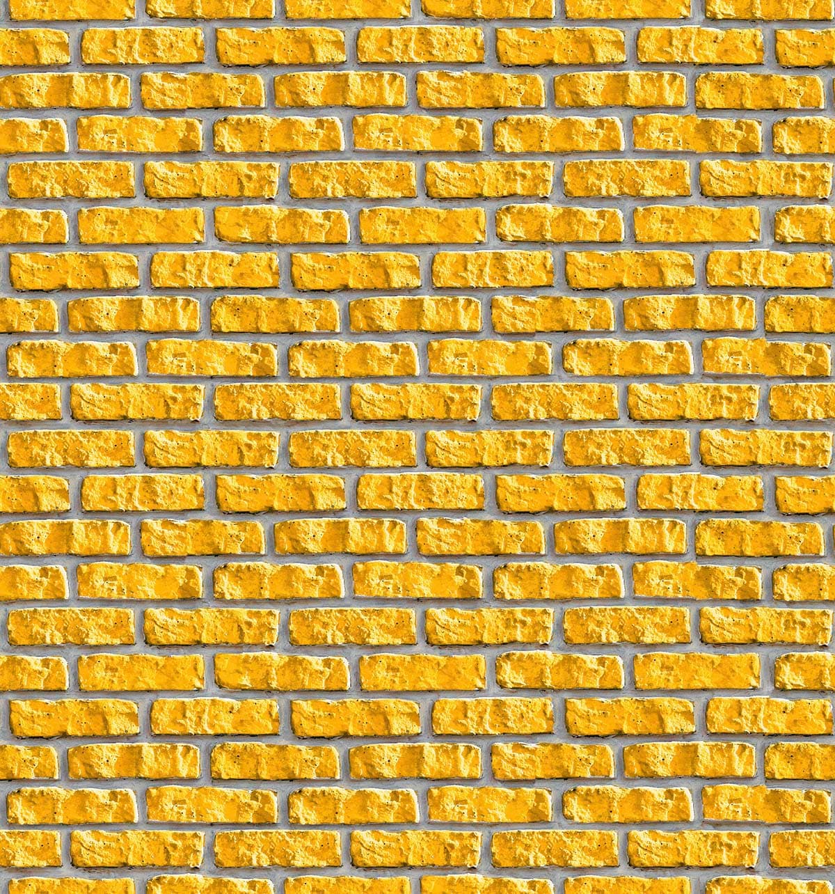 3D Effect Yellow Brick Wallpaper pattern detail