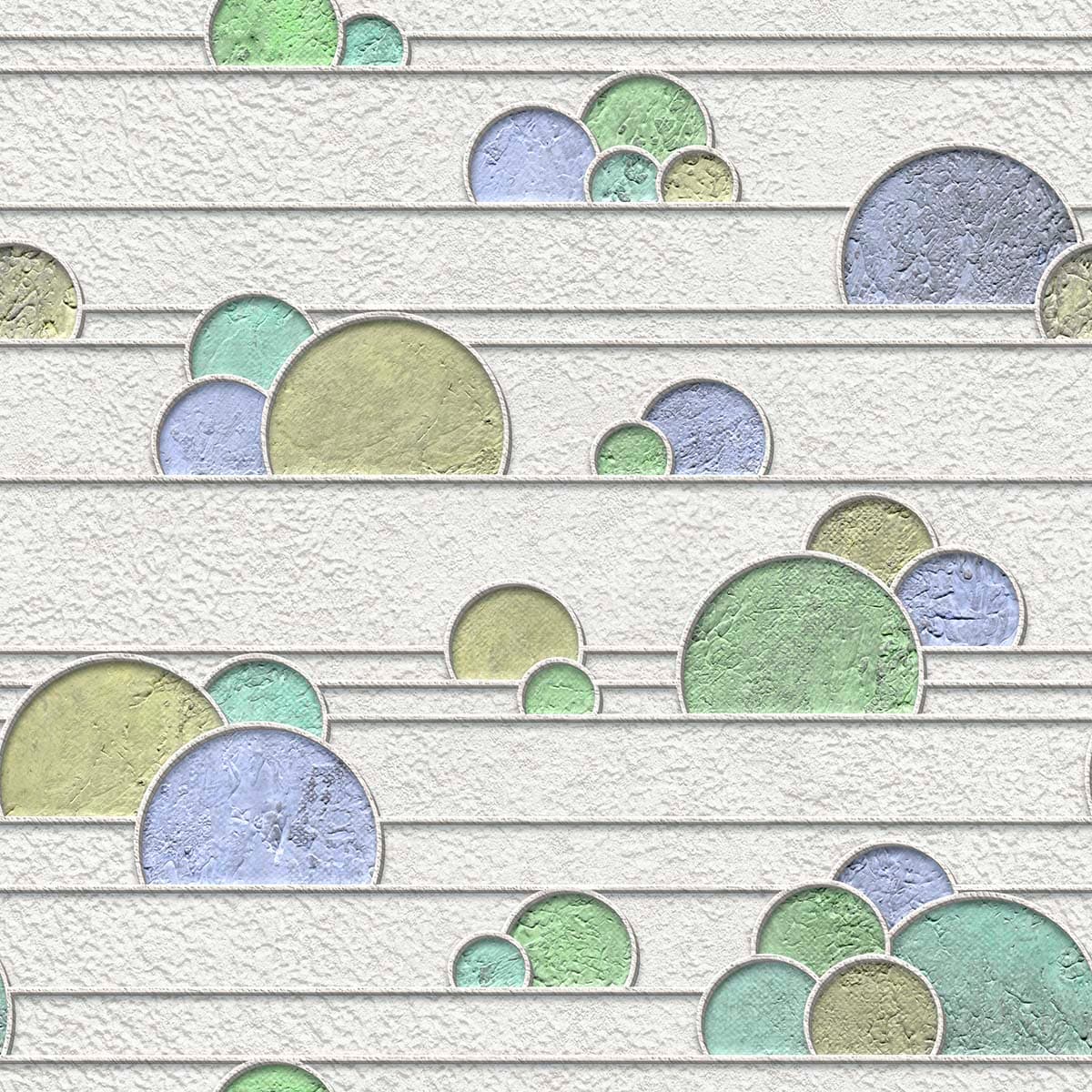 A wallpaper with circles and lines pattern detail