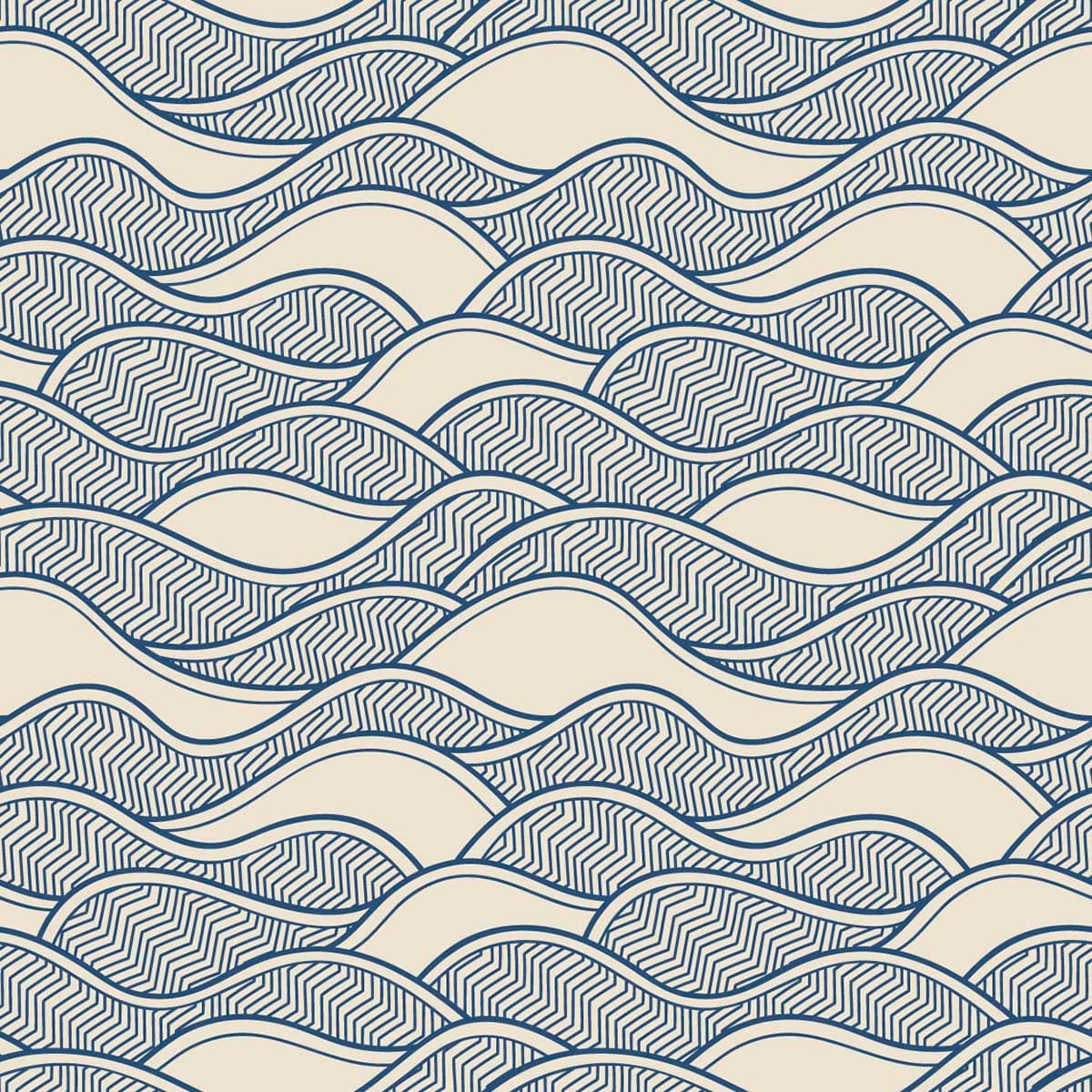 A pattern of waves on a white background pattern detail