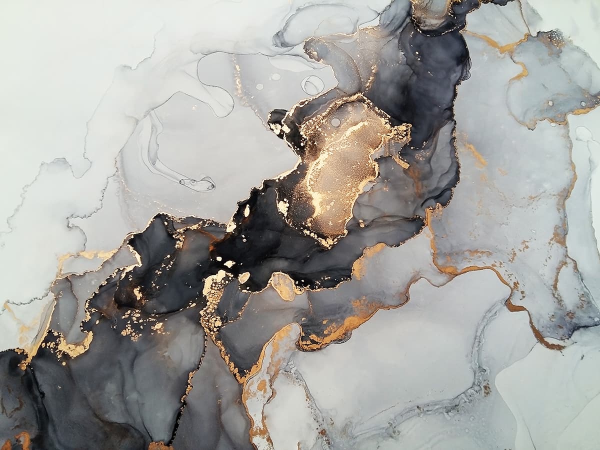 Sangmarmar, Black and White Marble with Golden Veins Wallpaper for Wall pattern detail