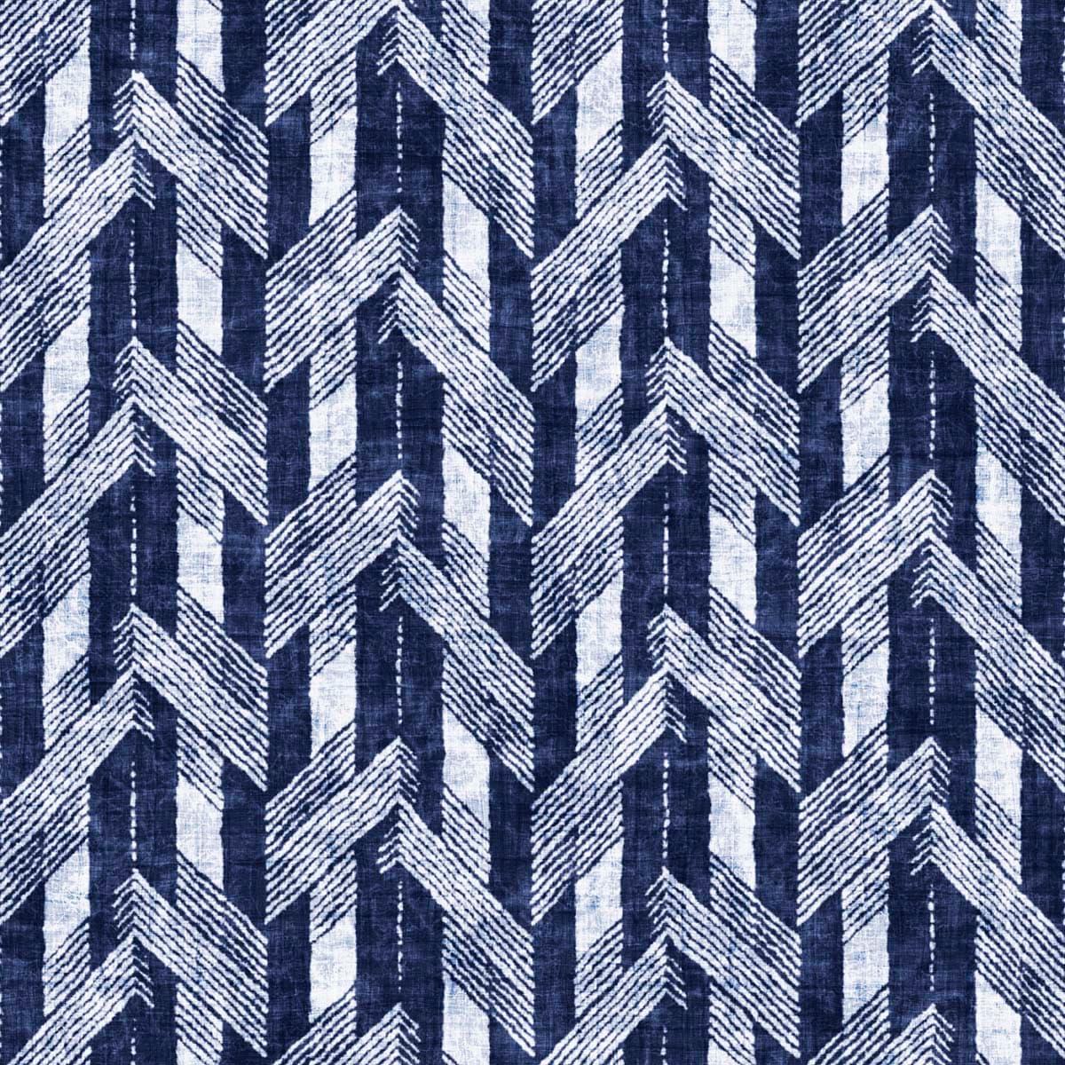 Blue and White Fabric Pattern Wallpaper for Walls pattern detail