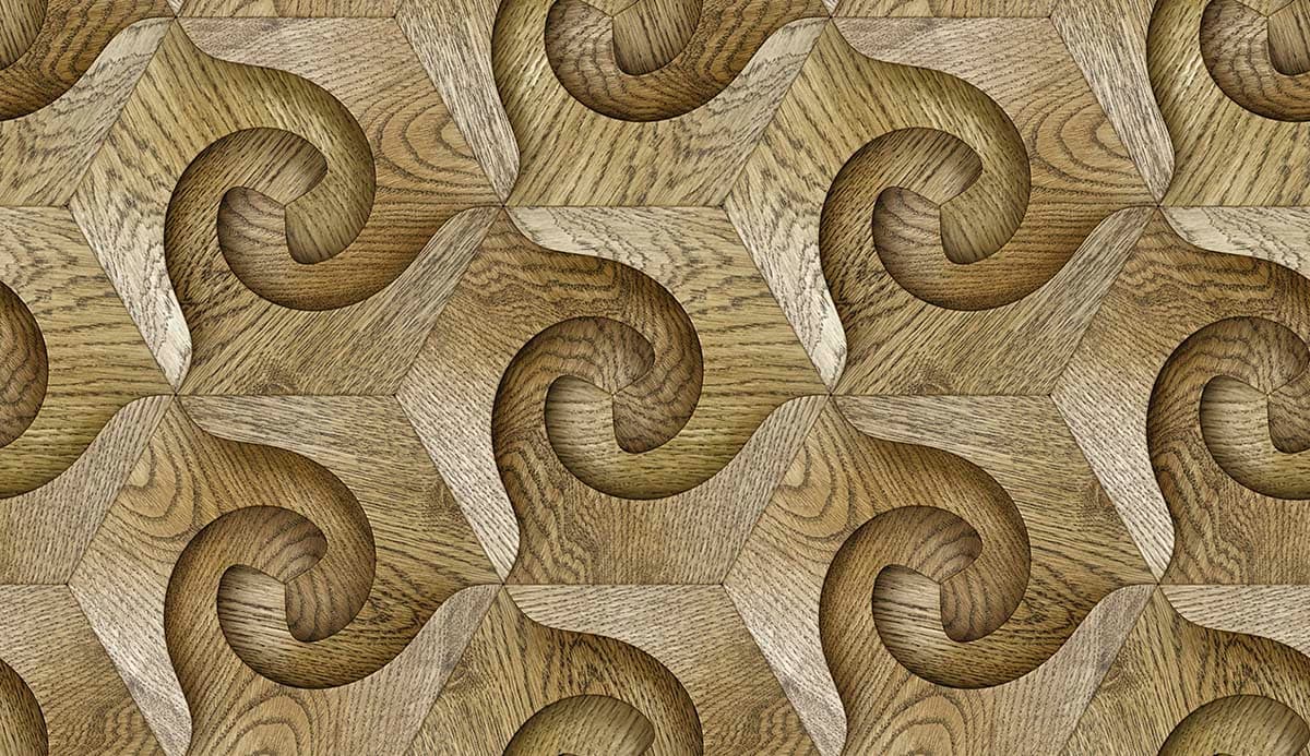 3D Beige Wood Pattern Wallpaper Mural pattern detail