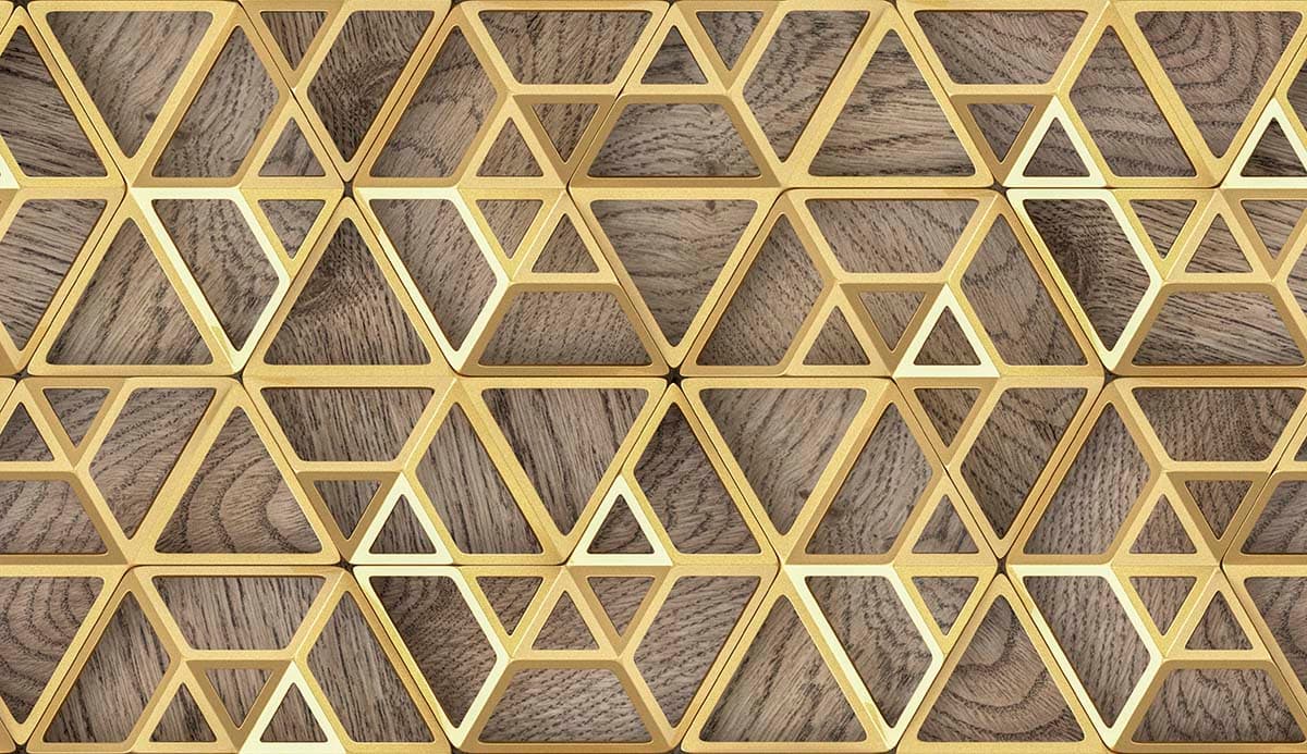 Triangle Wood Pattern Design for Home Wallpaper pattern detail