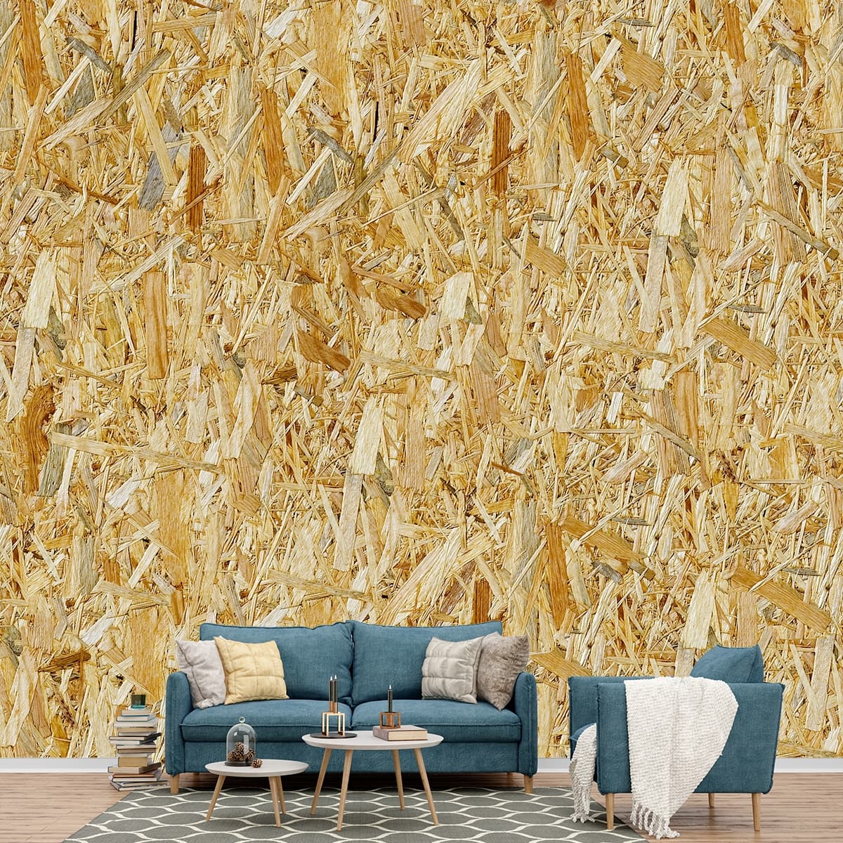 A close up of a wood shown in a room
