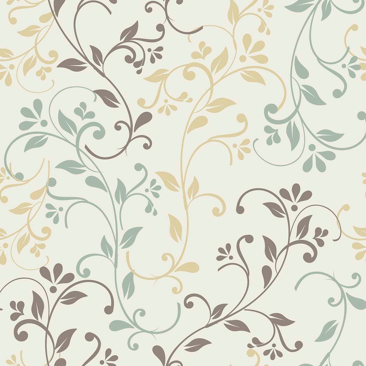 A Vintage Leaves Wallpaper Design for Wall pattern detail
