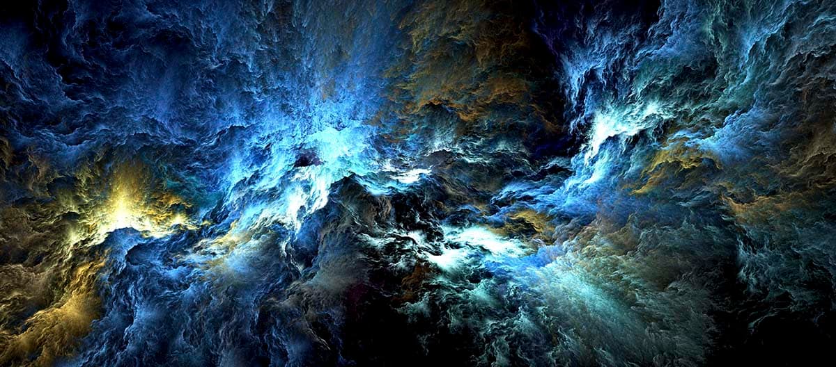 Blue Clouds Chaos Wallpaper for Walls pattern detail