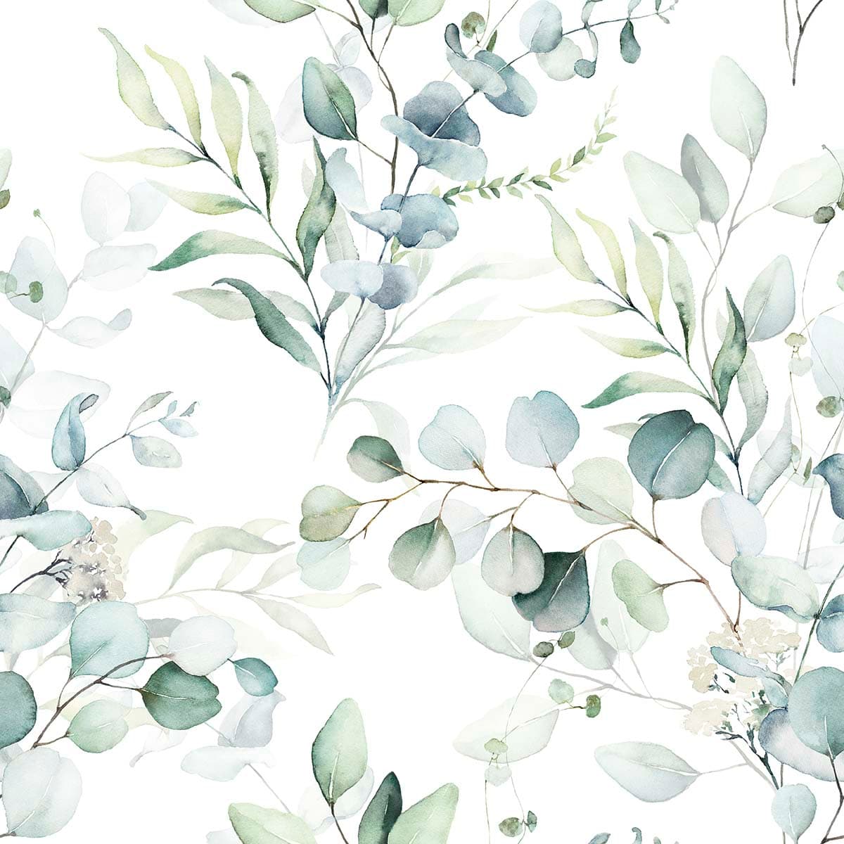 Elegant Floral and Leaf Design Decorative Wallpaper pattern detail