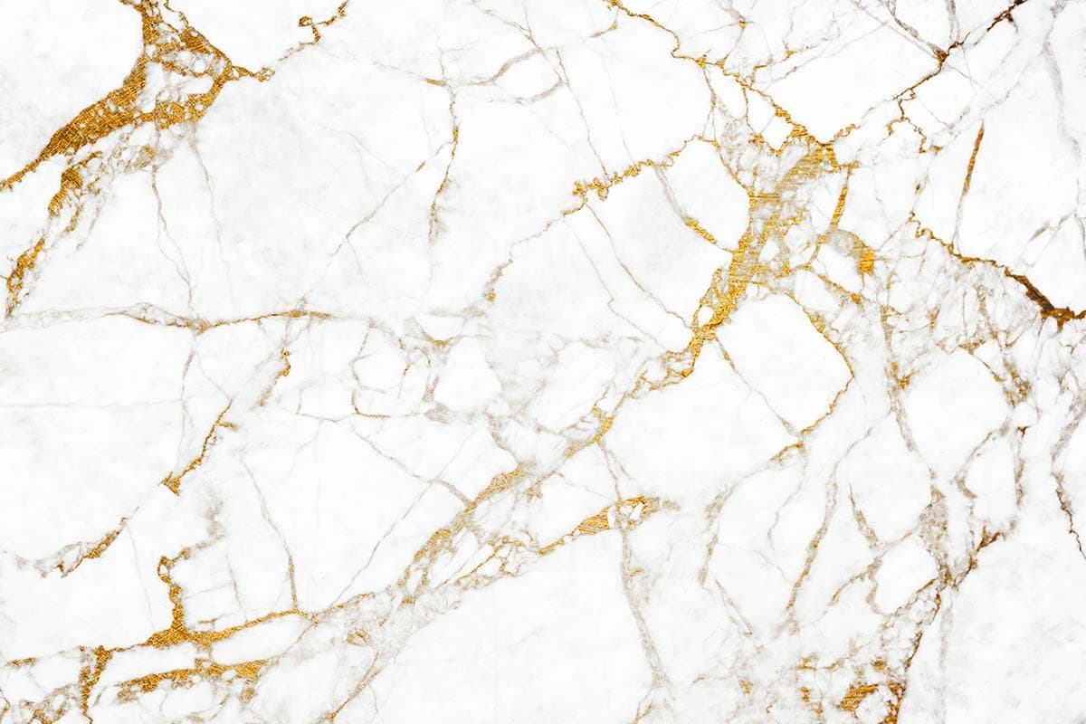 Modern White Marble Gold Vein Decorative Wallpaper pattern detail