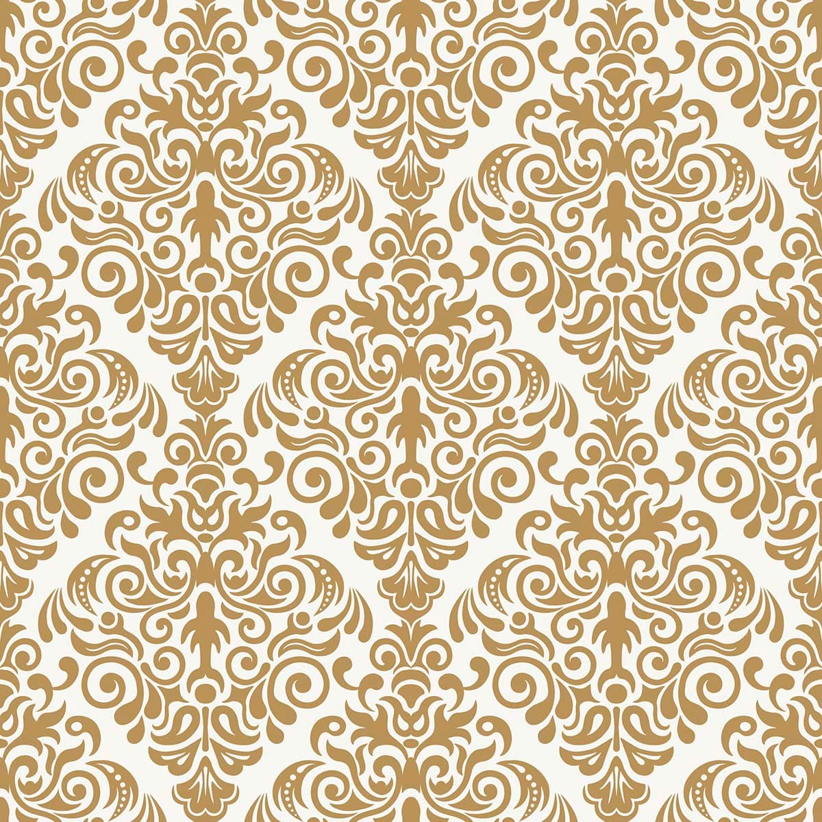 A pattern of gold and white swirls pattern detail