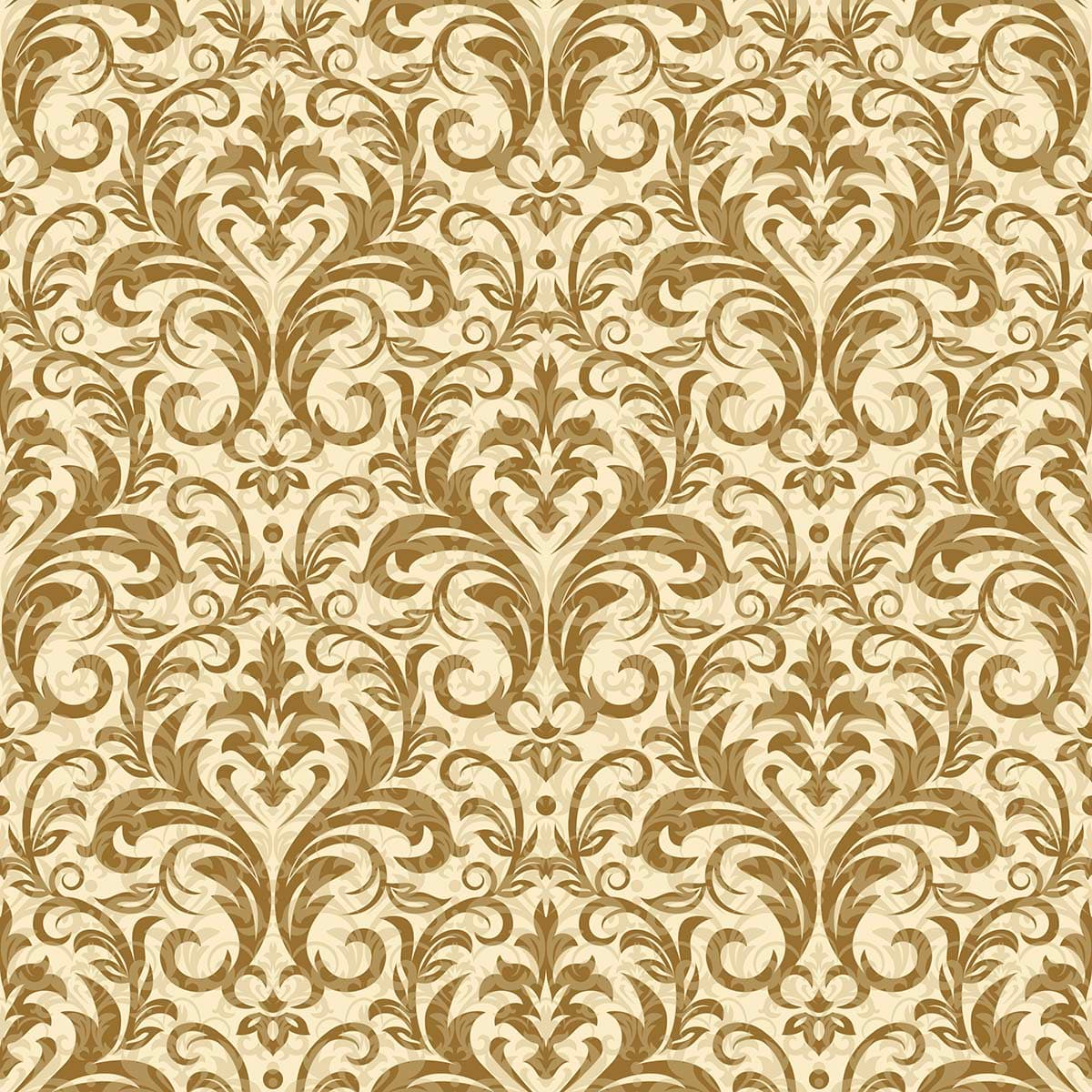 Luxury Artistic Damask Pattern Mural Wallpaper pattern detail