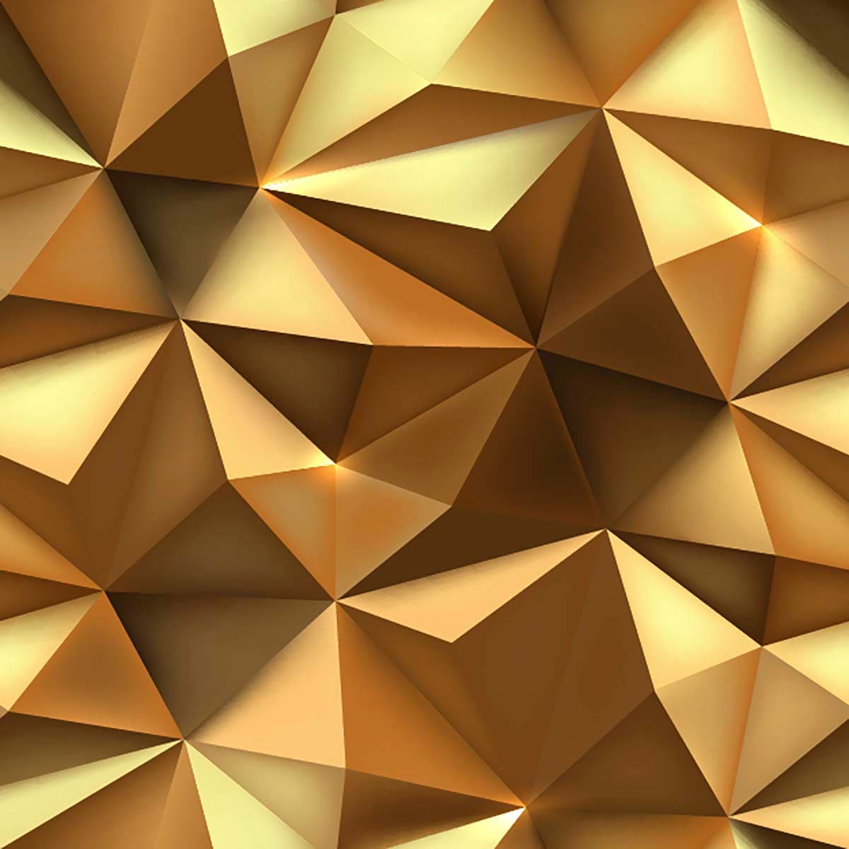 3D Golden Texture Geometric Wallpaper pattern detail