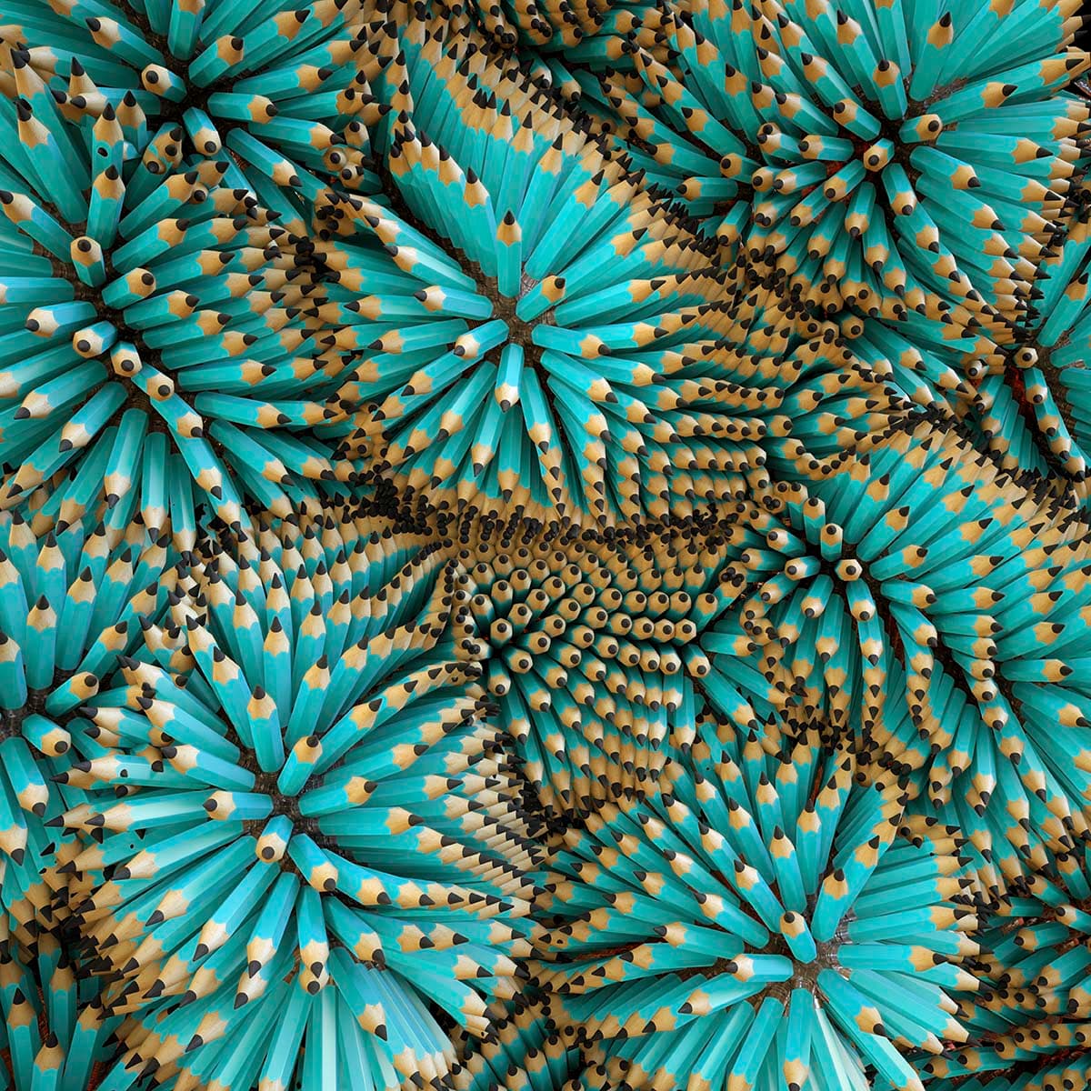 Creative Pencil Pattern Colorful Design wallpaper pattern detail
