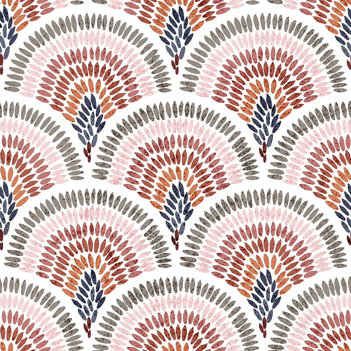 A pattern of colorful shapes pattern detail