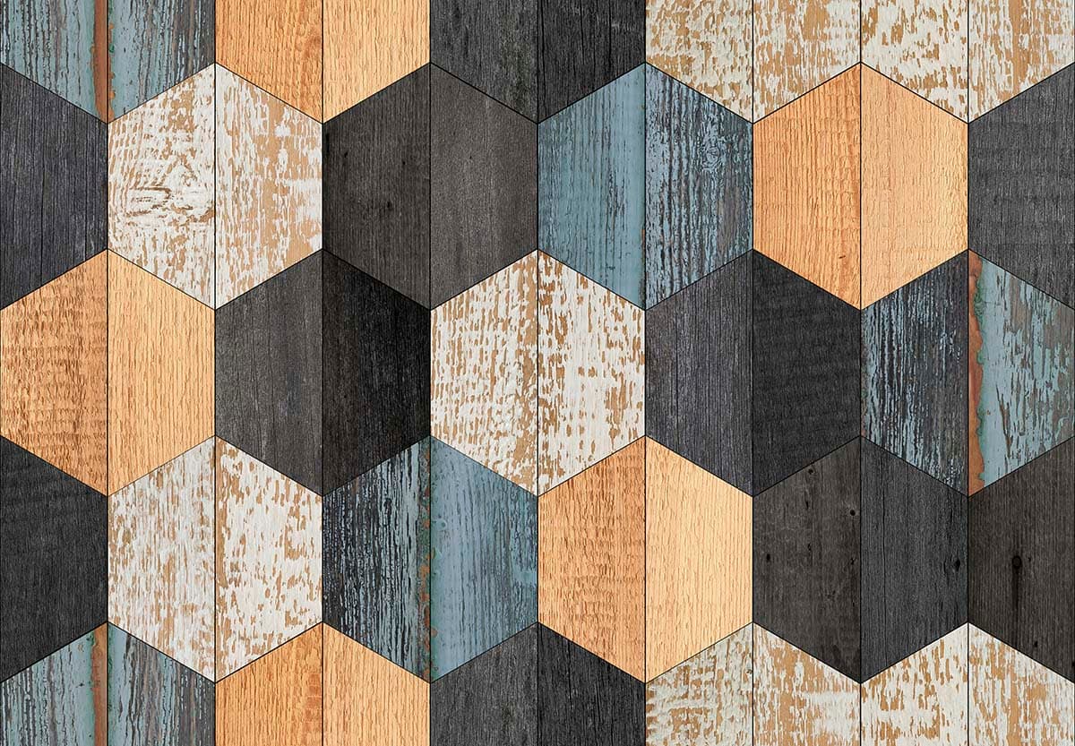 An Abstract Hexogen Pattern Wallpaper pattern detail
