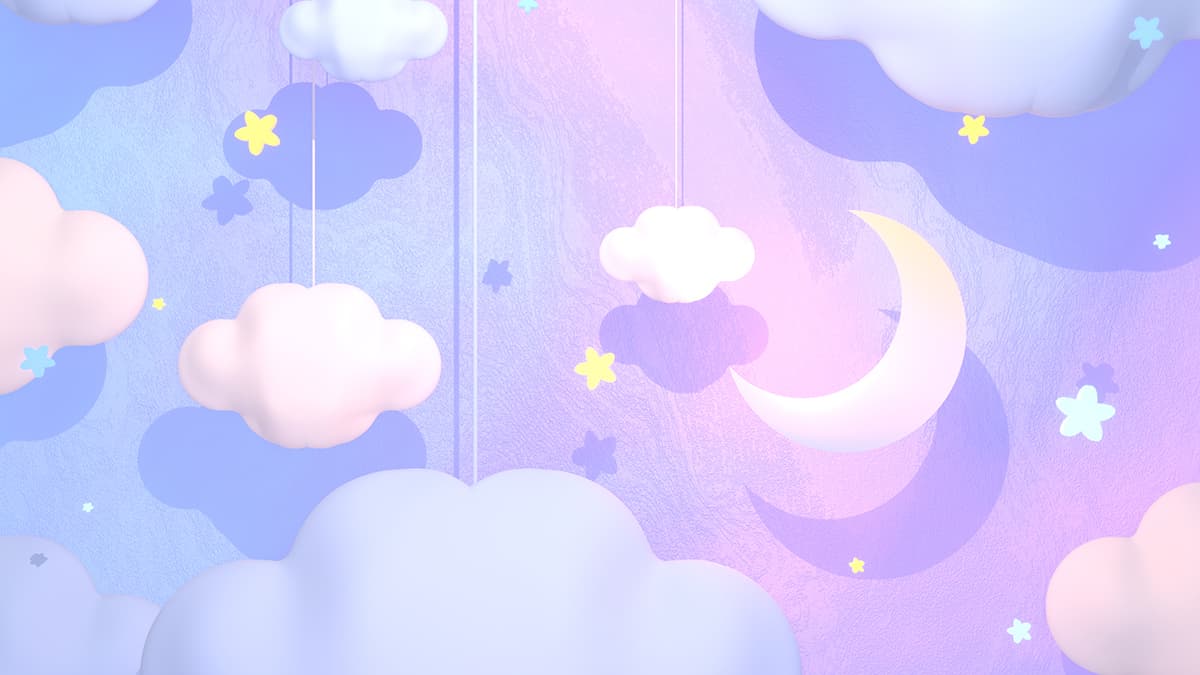 Cotton Candy Sky Wallpaper pattern detail