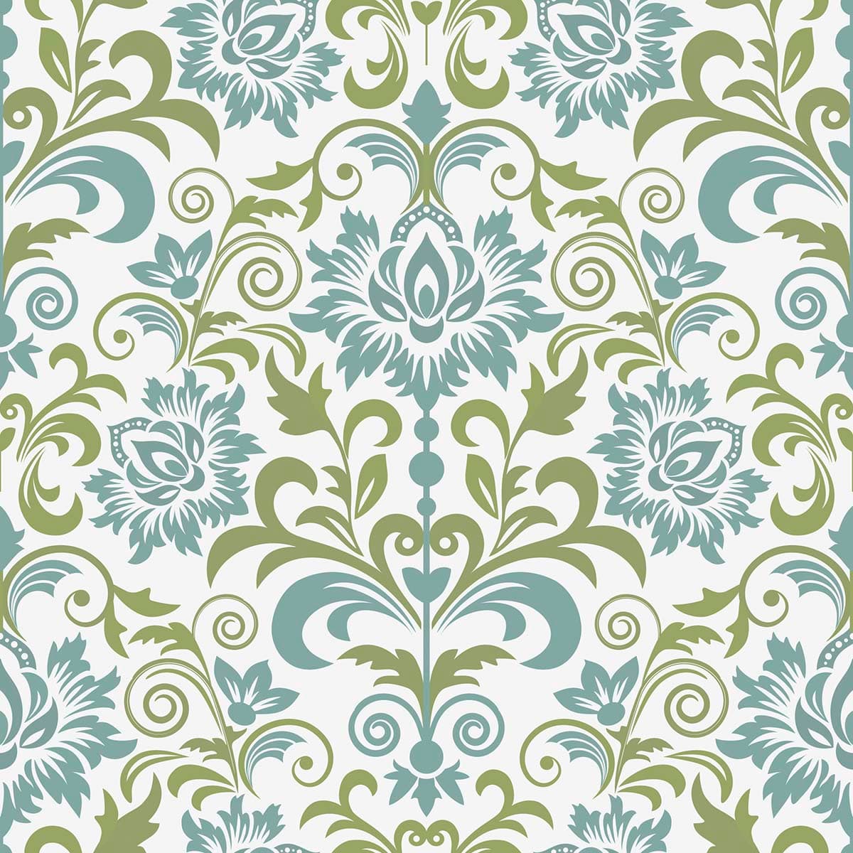 Botanical Floral Pattern Wallpaper pattern detail